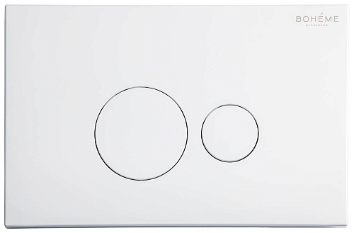 Клавиша смыва Boheme  668-W пластик WHITE (для 666) Клавиша смыва Boheme  668-W пластик WHITE (для 666)