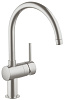 Картинка анонса товара «смеситель для кухни grohe minta с c-изливом, суперсталь (32917dc0)»