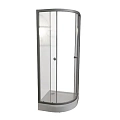 Душевой уголок Radomir Берген RD 80х80 1-09-2-0-0-3490 радиальный, стекла прозрачные, профиль матовый хром Душевой уголок Radomir Берген RD 80х80 1-09-2-0-0-3490 радиальный, стекла прозрачные, профиль матовый хром