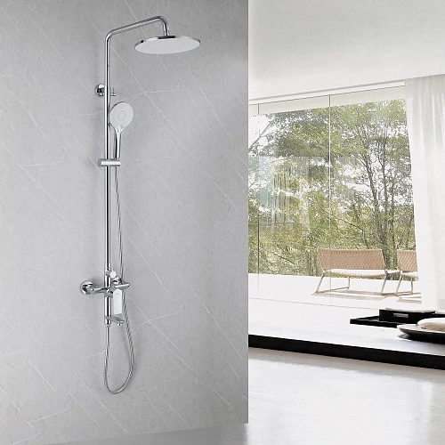 Душевая система ABBER Weiss Insel AF8016N с изливом, хром Душевая система ABBER Weiss Insel AF8016N с изливом, хром