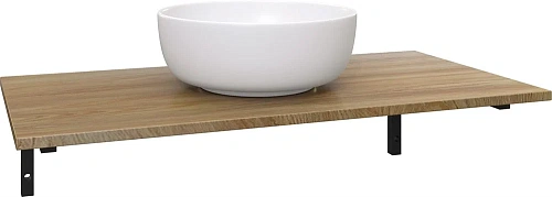 Комплект мебели DIWO Элиста 100 светлое дерево, с раковиной Moduo 40 RING 555248 Комплект мебели DIWO Элиста 100 светлое дерево, с раковиной Moduo 40 RING 555248