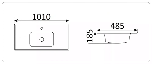 Раковина CeramaLux Серия N NYJ 843-100 NYJ843-100 Раковина CeramaLux Серия N NYJ 843-100 NYJ843-100