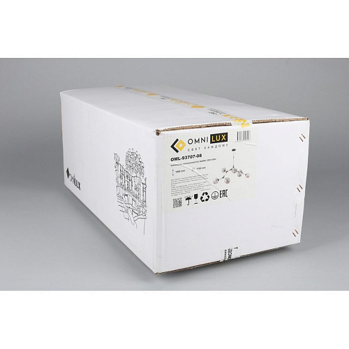 Люстра потолочная Omnilux Savelletri OML-93707-08 Люстра потолочная Omnilux Savelletri OML-93707-08