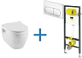 Комплект унитаза с инсталляцией Aquanet Rimless Glide-W CL-11042 (инсталляция Viega Prevista Dry 852 Glide-W + 792831 Комплект унитаза с инсталляцией Aquanet Rimless Glide-W CL-11042 (инсталляция Viega Prevista Dry 852 Glide-W + 792831