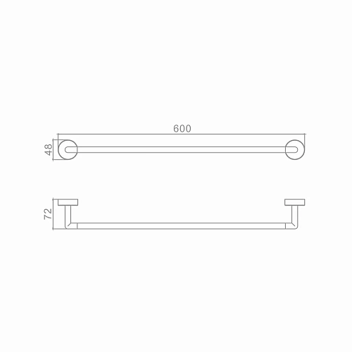Полотенцедержатель Raglo R320.01.33 одинарный 60 см, матовая медь Полотенцедержатель Raglo R320.01.33 одинарный 60 см, матовая медь