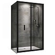 Детальная картинка товара «душевой уголок abber sonnenstrand ag07120b-s85b 120x85 см универсальный, профиль черный, стекло прозрачное»