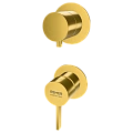 Смеситель для душа Remer Metrica MC93PWBBG, золото брашированное Смеситель для душа Remer Metrica MC93PWBBG, золото брашированное