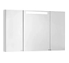 Зеркальный шкаф Aquaton Мадрид 120 со светильником белый 1A113402MA010
