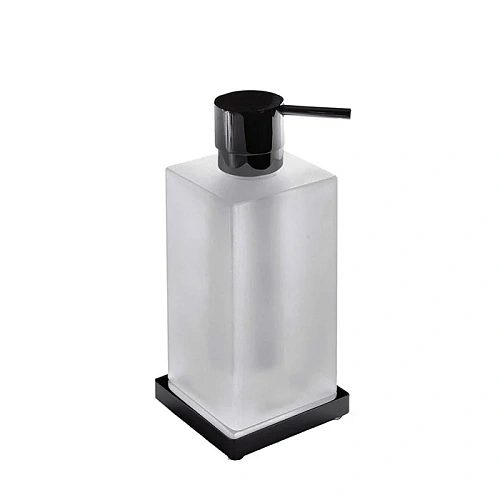 Дозатор жидкого мыла Colombo Look B9317.NM-VAN настольный, черный матовый/матовое стекло Дозатор жидкого мыла Colombo Look B9317.NM-VAN настольный, черный матовый/матовое стекло