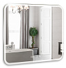 Зеркало Silver mirrors Стив 700х680 - 3 подогрев, часы, сенсорный выключатель ФР-1754