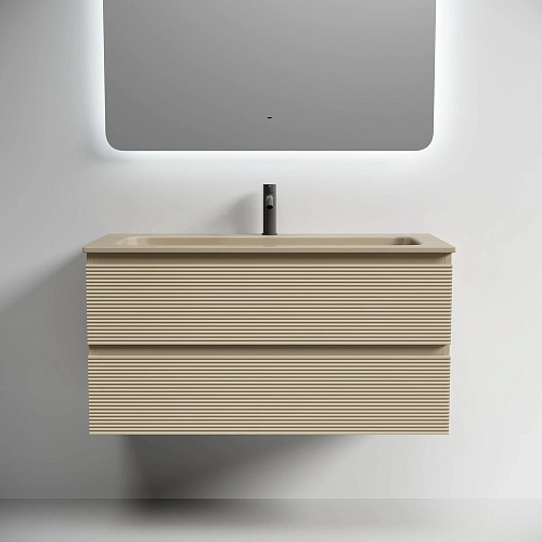 Тумба под раковину SANCOS Folk FL100CP 995х445х500 капучино, подвесная Тумба под раковину SANCOS Folk FL100CP 995х445х500 капучино, подвесная