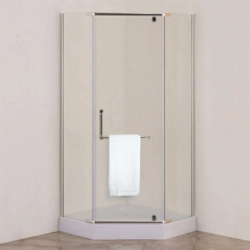 Душевой уголок DIWO Ростов 90х90 см профиль хром матовый, стекло матовое, с поддоном 556976 Душевой уголок DIWO Ростов 90х90 см профиль хром матовый, стекло матовое, с поддоном 556976