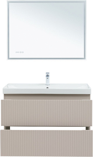 Тумба под раковину Aquanet Джейн Flat 90 00343978 бежевый Тумба под раковину Aquanet Джейн Flat 90 00343978 бежевый