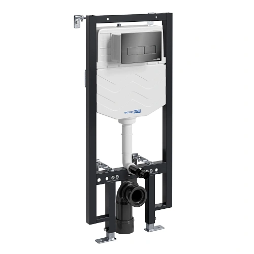 Инсталляция для унитаза WasserKRAFT Vils 56TLT.010.ME.PB03 с клавишей смыва черный Инсталляция для унитаза WasserKRAFT Vils 56TLT.010.ME.PB03 с клавишей смыва черный