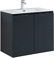 Тумба под раковину Aquanet Алвита New 80 2 дверцы, антрацит 00277527 Тумба под раковину Aquanet Алвита New 80 2 дверцы, антрацит 00277527
