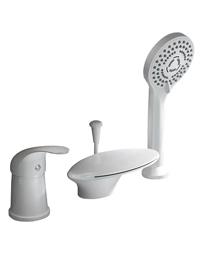 Смеситель на борт ванны Orange Iris M41-333w белый Смеситель на борт ванны Orange Iris M41-333w белый