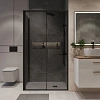 Душевой уголок Niagara Nova NG-85-14TB-TB90-34 (140x90x195) прямоуг, раздвижн, черный матов., стекло тонированное Душевой уголок Niagara Nova NG-85-14TB-TB90-34 (140x90x195) прямоуг, раздвижн, черный матов., стекло тонированное
