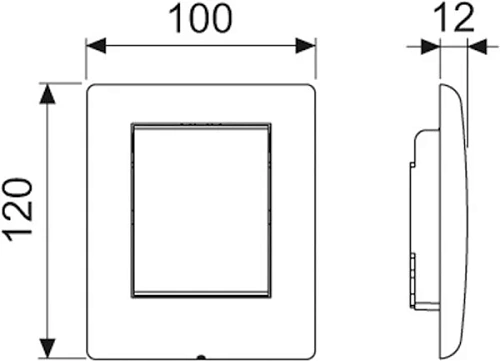Клавиша смыва TECEplanus с картриджем для писсуара 9242312 Клавиша смыва TECEplanus с картриджем для писсуара 9242312