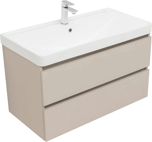 Тумба с раковиной Aquanet Вега 2.0 90 00344753 бежевый Тумба с раковиной Aquanet Вега 2.0 90 00344753 бежевый