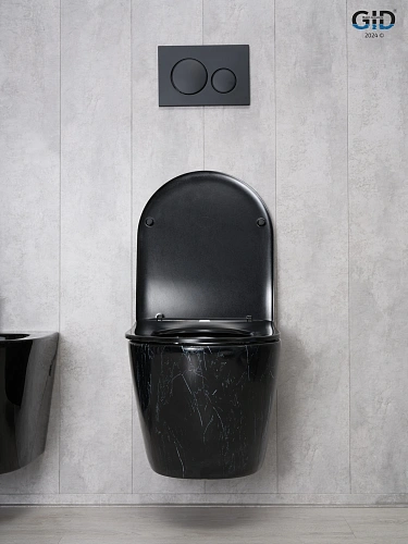 Унитаз подвесной Gid Bs2198 62227Y под камень глянцевый 49x36x35.5 с крышкой микролифт Унитаз подвесной Gid Bs2198 62227Y под камень глянцевый 49x36x35.5 с крышкой микролифт