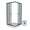 Картинка анонса товара «душевой уголок niagara eco ng-010-14qt (1000х1000х1950) низкий поддон (13см) стекло тонированное _0101432qt»