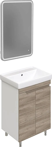 Комплект мебели DIWO Воронеж 60 напольная, ореховый дубослив, с сифоном 579749 Комплект мебели DIWO Воронеж 60 напольная, ореховый дубослив, с сифоном 579749