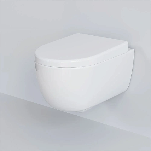 Крышка-сиденье Ambassador Abner 102T20001 (толстое) белое Крышка-сиденье Ambassador Abner 102T20001 (толстое) белое