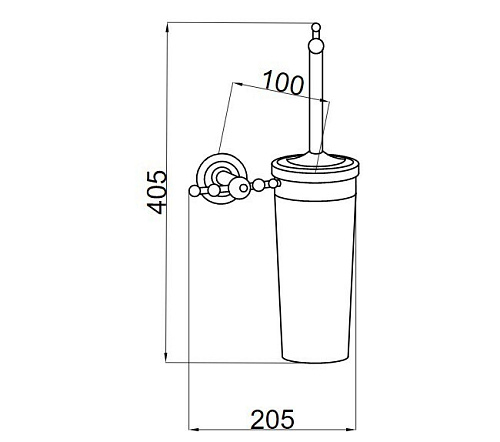 Ершик для унитаза Boheme BAROCCO 10664 Ершик для унитаза Boheme BAROCCO 10664