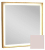 Картинка анонса товара «зеркало jacob delafon rythmik pure 64,5х64,5 см, пыльная роза, подсветка по периметру, с подсветкой  eb1772-m78»