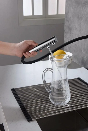 Смеситель для кухни Timo Saona 2356/00FL с подключением фильтра и выдвижной лейкой хром Смеситель для кухни Timo Saona 2356/00FL с подключением фильтра и выдвижной лейкой хром