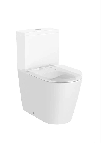 Чаша напольного унитаза Roca Inspira Round 600, Rimless, BTW, белый матовый 342529620 Чаша напольного унитаза Roca Inspira Round 600, Rimless, BTW, белый матовый 342529620