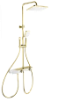 Душевая система Wonzon & Woghand с термостатом, брашированное золото (WW-B4161-BG) Душевая система Wonzon & Woghand с термостатом, брашированное золото (WW-B4161-BG)