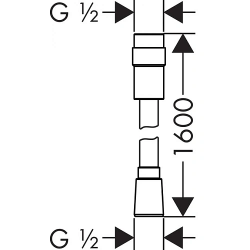 Душевой шланг hansgrohe Isiflex 160 см с регулировкой напора, хром 28248000 Душевой шланг hansgrohe Isiflex 160 см с регулировкой напора, хром 28248000