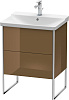 Картинка анонса товара «тумба под раковину duravit xsquare xs446006161 напольная 61 см коричнево-оливковый глянцевый»
