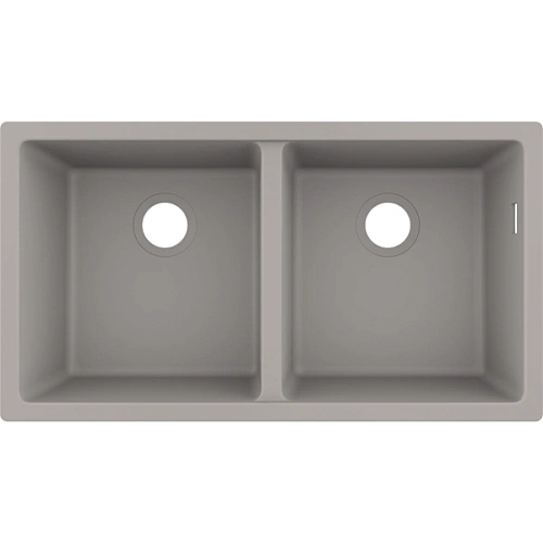 Кухонная мойка Hansgrohe S51 S510-U770 370/370 43434380, cерый бетон Кухонная мойка Hansgrohe S51 S510-U770 370/370 43434380, cерый бетон