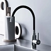 Смеситель для кухни Dorff Logic D3007622 с гибким изливом, черный Смеситель для кухни Dorff Logic D3007622 с гибким изливом, черный