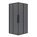 Душевой уголок Niagara Nova NG-2822-34BLACK (80x80x195) квадратная, раздвижная, черный матовый, стекл тонированное Душевой уголок Niagara Nova NG-2822-34BLACK (80x80x195) квадратная, раздвижная, черный матовый, стекл тонированное