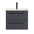 Тумба под раковину CEZARES ECO-CER-600-2C-SO-GR-P Grafito 570x450 подвесная Тумба под раковину CEZARES ECO-CER-600-2C-SO-GR-P Grafito 570x450 подвесная