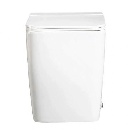 Унитаз приставной ABBER Rechteck AC1212P белый с импульсным смывом с крышкой микролифт Унитаз приставной ABBER Rechteck AC1212P белый с импульсным смывом с крышкой микролифт