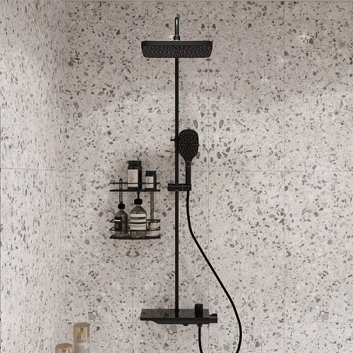 Душевая система STWORKI Стокгольм FT13651-OBD со смесителем для ванны, черная матовая 577359 Душевая система STWORKI Стокгольм FT13651-OBD со смесителем для ванны, черная матовая 577359