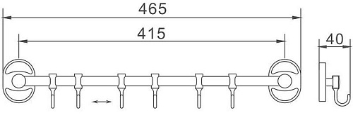 Крючок Haiba HB1915-6 Крючок Haiba HB1915-6
