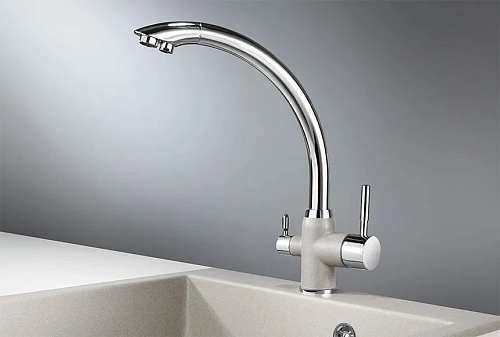 Смеситель для кухни Granula 3167, XРОМ/БАЗАЛЬТ Смеситель для кухни Granula 3167, XРОМ/БАЗАЛЬТ