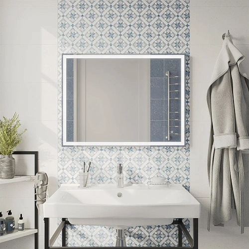 Зеркало DIWO Дмитров 80 с подсветкой светодиодной, прямоугольное, сенсорный Светильник, настенное 48 482600 Зеркало DIWO Дмитров 80 с подсветкой светодиодной, прямоугольное, сенсорный Светильник, настенное 48 482600