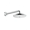 Верхний душ Hansgrohe Raindance Select ES 24х24 см, 2 режима струи, с держателем 26470400, хром/белы