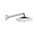 Верхний душ Hansgrohe Raindance Select ES 24х24 см, 2 режима струи, с держателем 26470400, хром/белы Верхний душ Hansgrohe Raindance Select ES 24х24 см, 2 режима струи, с держателем 26470400, хром/белы