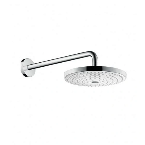 Верхний душ Hansgrohe Raindance Select ES 24х24 см, 2 режима струи, с держателем 26470400, хром/белы Верхний душ Hansgrohe Raindance Select ES 24х24 см, 2 режима струи, с держателем 26470400, хром/белы