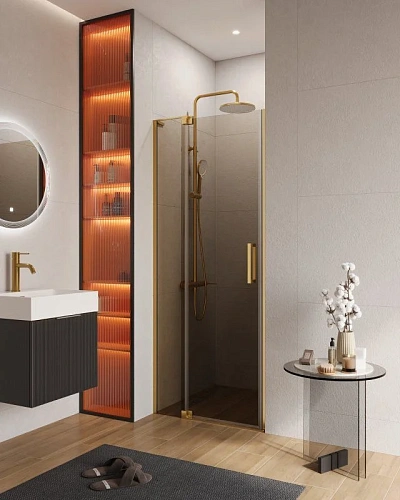 Душевая дверь CEZARES SLIDER-B-1-80/90-BR-BORO Душевая дверь CEZARES SLIDER-B-1-80/90-BR-BORO