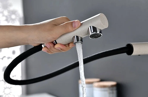 Смеситель для кухни Paulmark SERPENTINE бежевый Se213222-BE Смеситель для кухни Paulmark SERPENTINE бежевый Se213222-BE