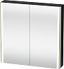 Картинка анонса товара «зеркальный шкаф duravit xsquare xs711204040 с подсветкой 80 см черный глянцевый»