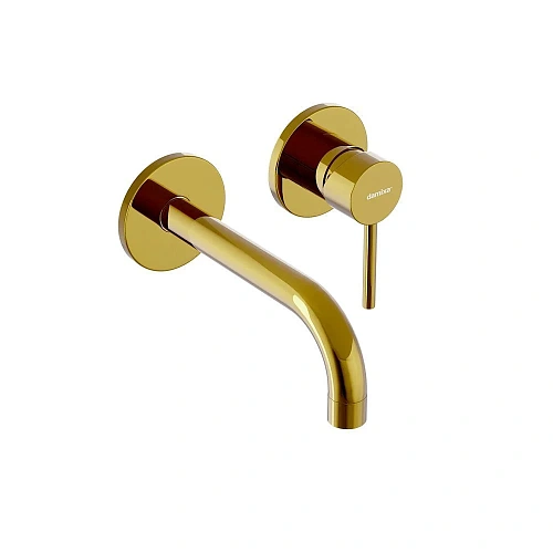 Смеситель для раковины Damixa Scandinavian Pure 360260600 встраиваемый, золото Смеситель для раковины Damixa Scandinavian Pure 360260600 встраиваемый, золото